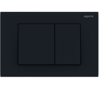 Панель смыва Aquatek Черная матовая квадратные клавиши KDI-0000012