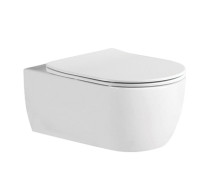 Унитаз подвесной безободковый Aquanet Европа 525x360x260 мм сиденье микролифт AQ1106L-00