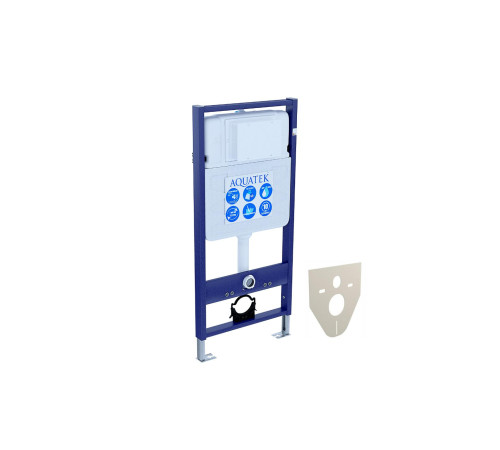 Комплект инсталляции 4 в 1 AQUATEK ВЕГА (рама INS-0000012, кнопка KDI-0000012, унитаз AQ1905-00) ВЕГА-012