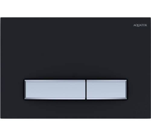 Панель смыва KDI Slim 009D-1 черный матовый прямоугольная клавиша никель KDI-0000026