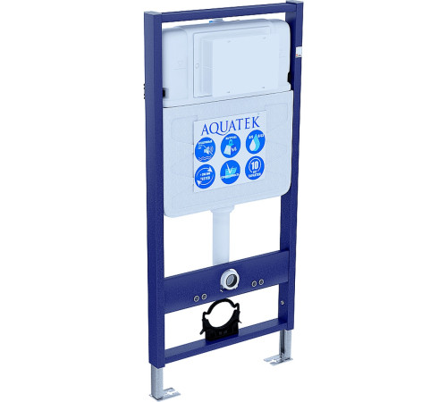 Комплект инсталляции AQUATEK ВЕГА-1905-013 рама INS-0000012 кнопка KDI-0000013 унитаз AQ1905-00 крепеж KKI-0000002