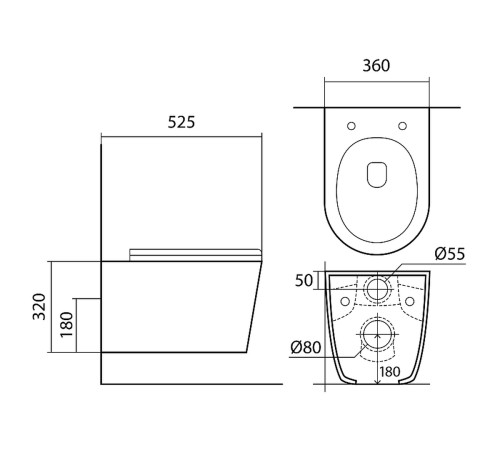 Комплект инсталляции AQUATEK ВЕГА-1905-013 рама INS-0000012 кнопка KDI-0000013 унитаз AQ1905-00 крепеж KKI-0000002