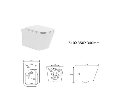 Комплект инсталляции 4 в 1 Aquatek Либра T-TDI002 рама Standard INS-0000018 и унитаз AQ1505T-00 T-TDI002
