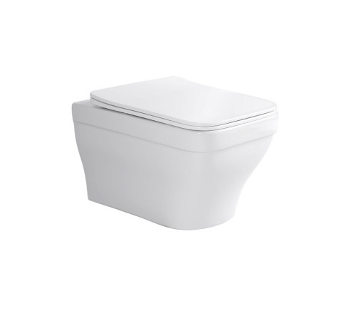 Унитаз подвесной безободковый Aquanet Amadeo 490x360x320 мм с сиденьем микролифт AQ1180-00