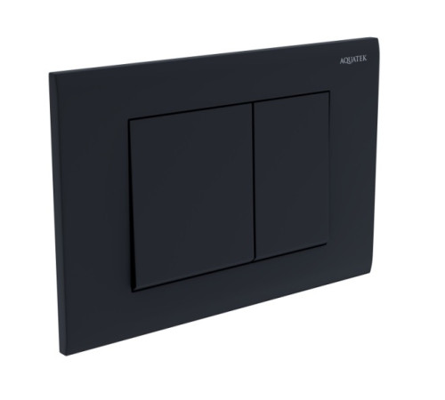 Панель смыва Aquatek Черная матовая квадратные клавиши KDI-0000012