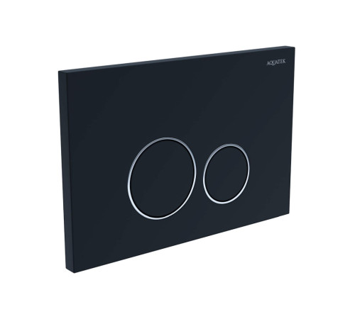 Панель смыва Tops Pneumo S круглые клавиши черный матовый PNS-0000015