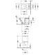 Унитаз напольный Duravit DuraStyle под бачок 370x630 мм 2155090000