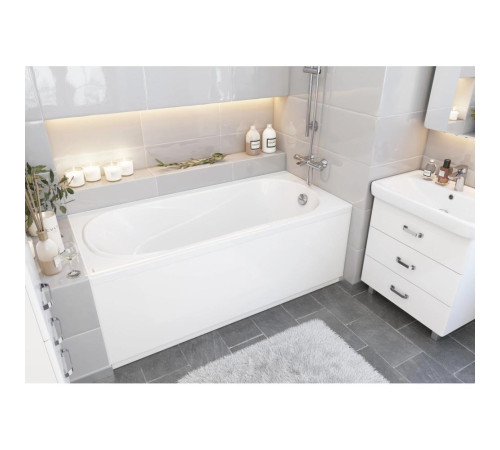 Ванна акриловая прямоугольная Santek Касабланка XL 180х80 см белая 1.WH30.2.482