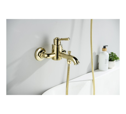 Смеситель для ванны Aquanet Классик полированное золото AQ1540PG
