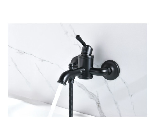 Смеситель для ванны Aquanet Классик матовый черный AQ1540MB