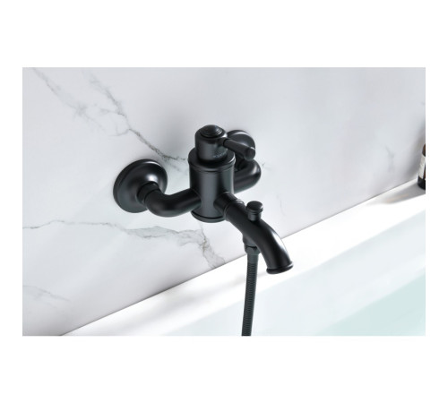 Смеситель для ванны Aquanet Классик матовый черный AQ1540MB