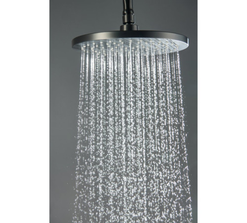 Душевая система со смесителем для душа Aquanet Бетта 220 мм оружейная сталь AQ2160BGM