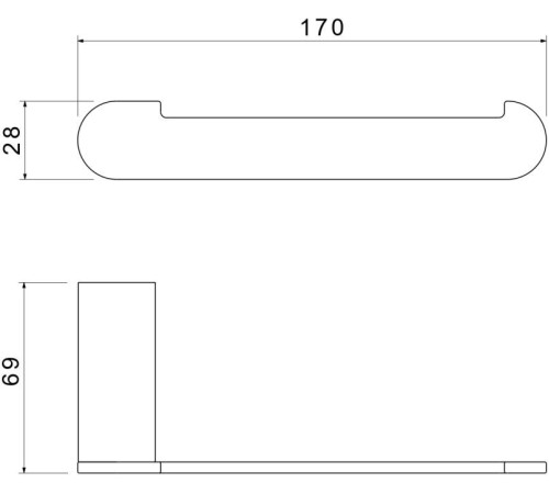 Держатель для туалетной бумаги Aquatek Лира хром AQ4408CR