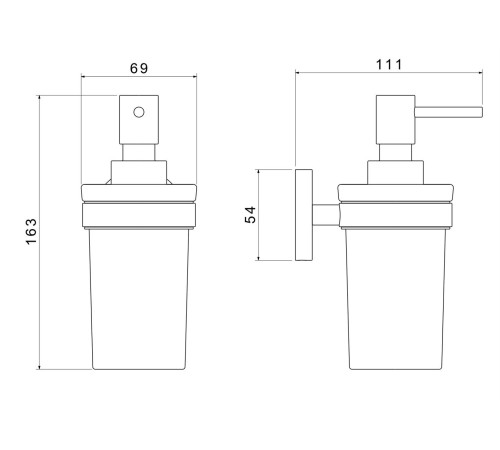 Дозатор для жидкого мыла Aquanet Европа шлифованное золото AQ4105BG