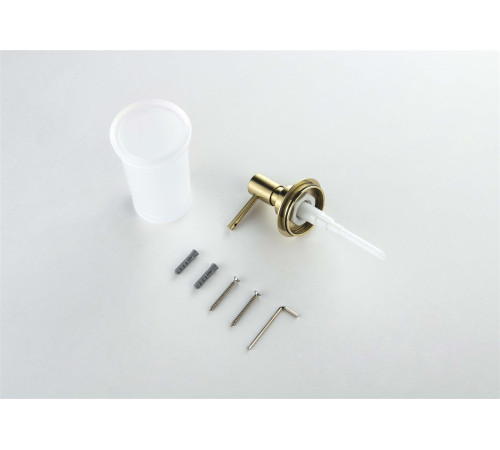 Дозатор для жидкого мыла Aquanet Европа шлифованное золото AQ4105BG