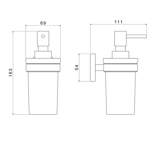 Дозатор для жидкого мыла Aquanet Европа шлифованное золото AQ4105BG