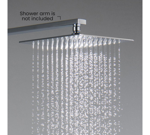 Верхний душ Aquanet AQ2076CR квадратный 250х250х7 мм хром AQ2076CR