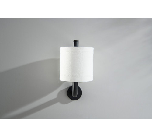 Бумагодержатель для запасного рулона Aquanet Оберон матовый черный AQ4207MB