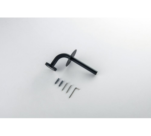 Бумагодержатель для запасного рулона Aquanet Оберон матовый черный AQ4207MB