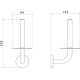 Бумагодержатель для запасного рулона Aquanet Оберон хром AQ4207CR
