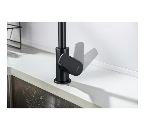 Смеситель для кухни Aquanet Betta матовый черный AQ1182MB