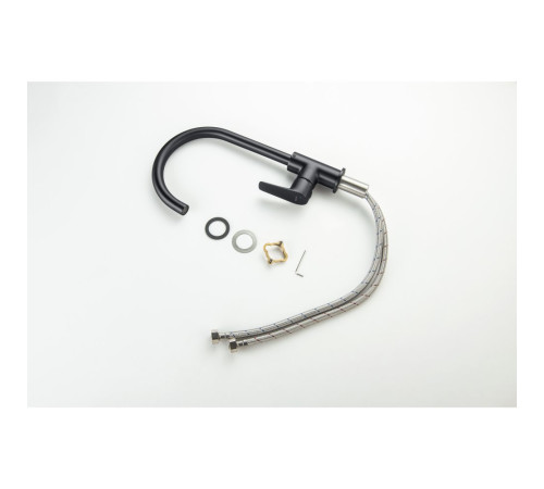 Смеситель для кухни Aquanet Betta матовый черный AQ1182MB