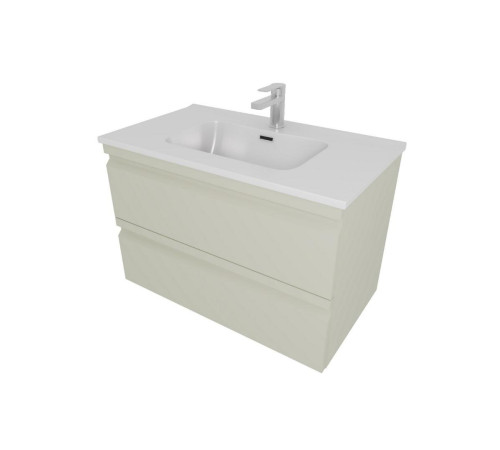 Комплект мебели для ванной AQUATON ВЕГА 60 с раковиной AQ0460-00 шалфей зеленый AQ77060-GS