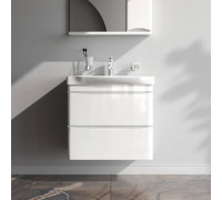 Тумба под раковину подвесная AM.PM Like 65 см 2 ящика белый глянец M80FHX0652WG