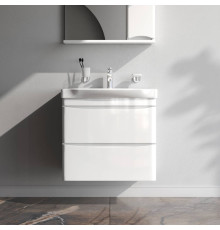 Тумба под раковину подвесная AM.PM Like 65 см 2 ящика белый глянец M80FHX0652WG