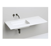 Раковина врезная снизу Salini Marea 55х38х12.6 см S-Stone белый матовый 1802209M