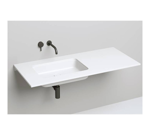 Раковина врезная снизу Salini Marea 55х38х12.6 см S-Stone белый матовый 1802209M