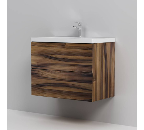 Тумба под раковину подвесная AM.PM Gem 75 см 2 ящика орех M90FHX0752HF