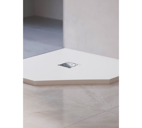 Душевой поддон трапеция RGW Stone Tray ST/T-W 900x900 мм белый 16155099-01