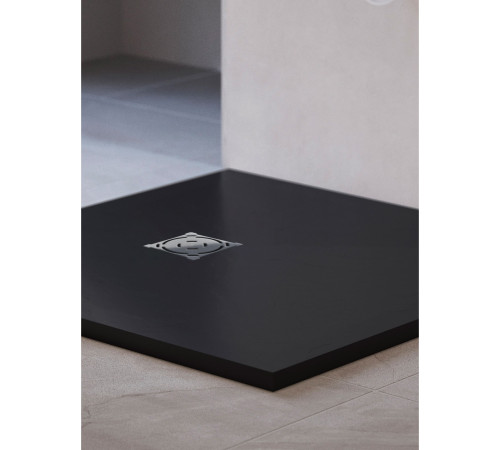 Душевой поддон квадратный RGW Stone Tray ST-G 1000x1000 мм графит 16152100-02