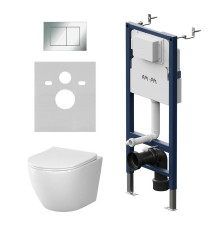 Комплект инсталляции AM.PM PrimeFit S с унитазом Like Aquaspin и сиденьем микролифт IS90251.801900