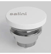 Донный клапан для раковины Salini D604 фиксированный S-Stone белый глянцевый 166202G
