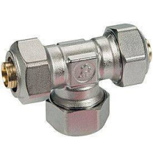 Тройник переходной Giacomini 26x3-26x3-20x2 латунь цанговый R565MX066