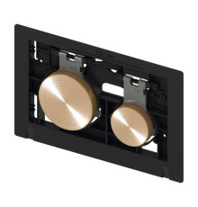 Панель смыва TECE TECEloop 2 клавиши позолоченная 9240668