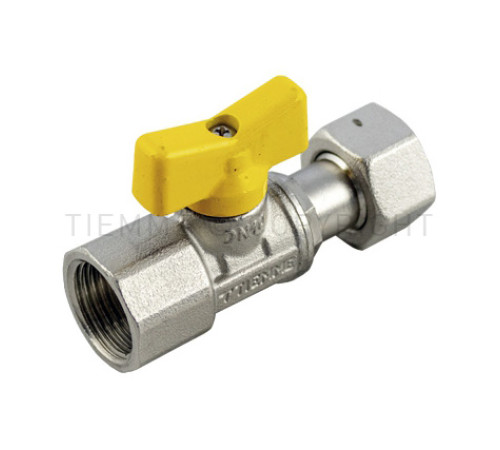 Кран шаровой для газа Tiemme 1/2 ВР х 1/2 ВР бабочка 2220011