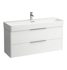 Тумба с раковиной Laufen Base 118х39х53 см подвесная 2 ящика белый матовый 4.0247.2.110.260.1 / 8.1028.9.000.104.1