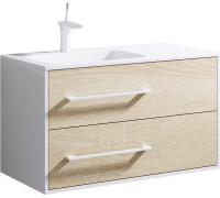 Тумба под умывальник AQUATON Майами 920х540х450 мм подвесная левая Mai.01.09/L