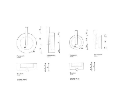 Крючок подвесной Decor Walther Stone WHG белый / хром 0972754