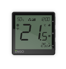 Терморегулятор для фанкойлов Wi-Fi ENGO Controls EFAN24B проводной 24 В черный EFAN24B