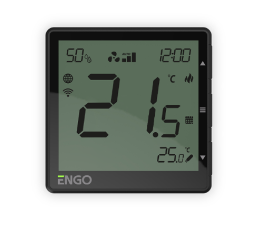 Терморегулятор для фанкойлов Wi-Fi ENGO Controls EFAN24B проводной 24 В черный EFAN24B