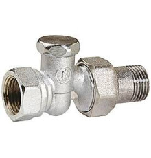 Клапан радиаторный Giacomini R17D2 прямой 3/4 ВН хромированный R17DX004