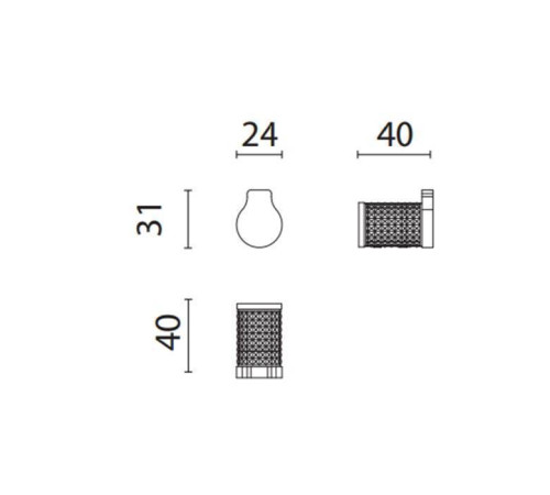 Крючок подвесной Oasis Defile золото 0AGD001OR