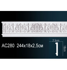 Молдинг для стен Perfect AC280 из полиуретана 2000х30х15 мм AC280