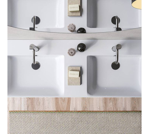 Раковина двойная подвесная Catalano Premium 120x47 см без отверстия белый глянцевый 0221220001