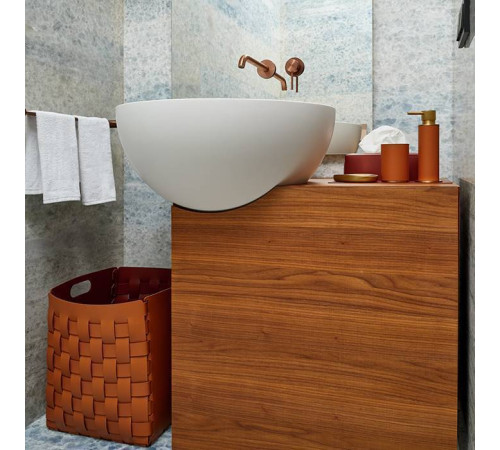 Корзина ADJ Bottega 35х40х30 см коньяк/бордо 1048.09/30