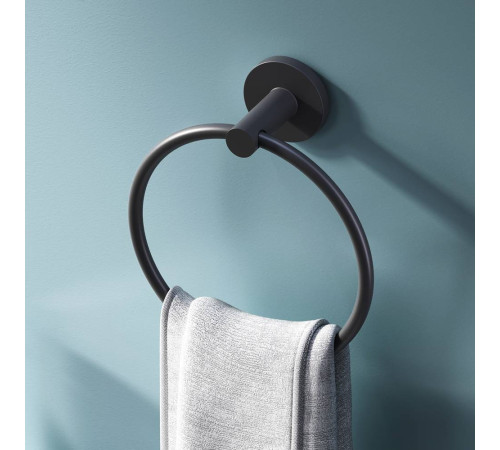 Кольцо для полотенец AM.PM X-Joy настенное черный A85A34422